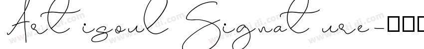 Artisoul Signature字体转换